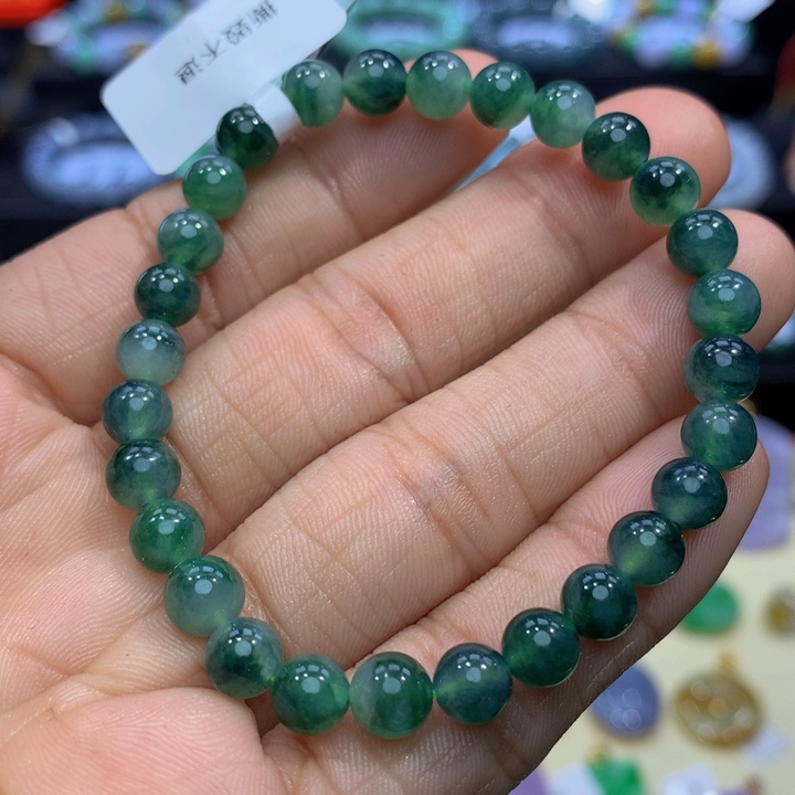 翡翠手链未镶嵌翡翠 6.5 
