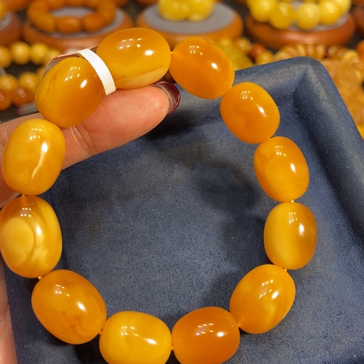 琥珀手链未镶嵌蜜蜡