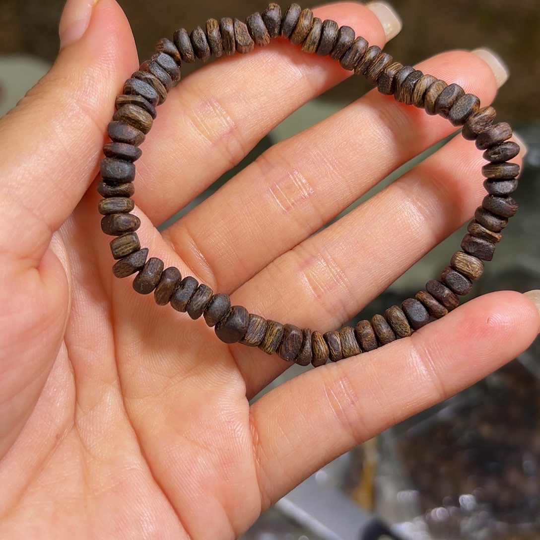 沉香手串奇楠沉香沉水碎银