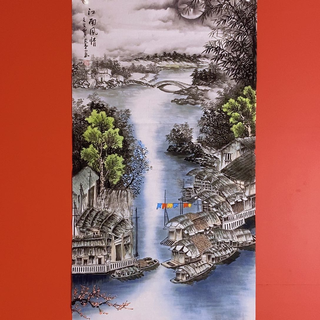 国画山水花鸟国画作品