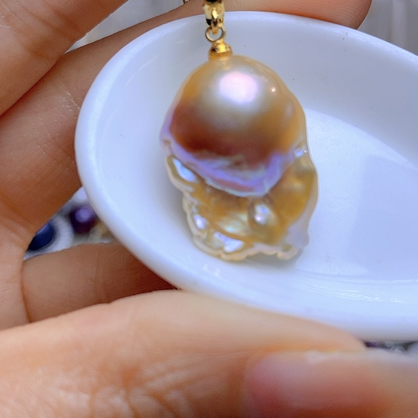 【闪购商品】淡水珍珠吊坠合金