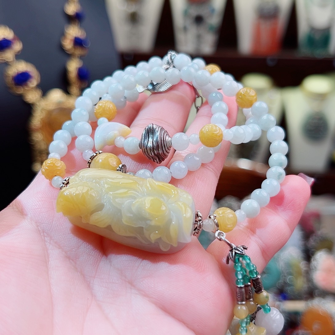 手链翡翠未镶嵌国风