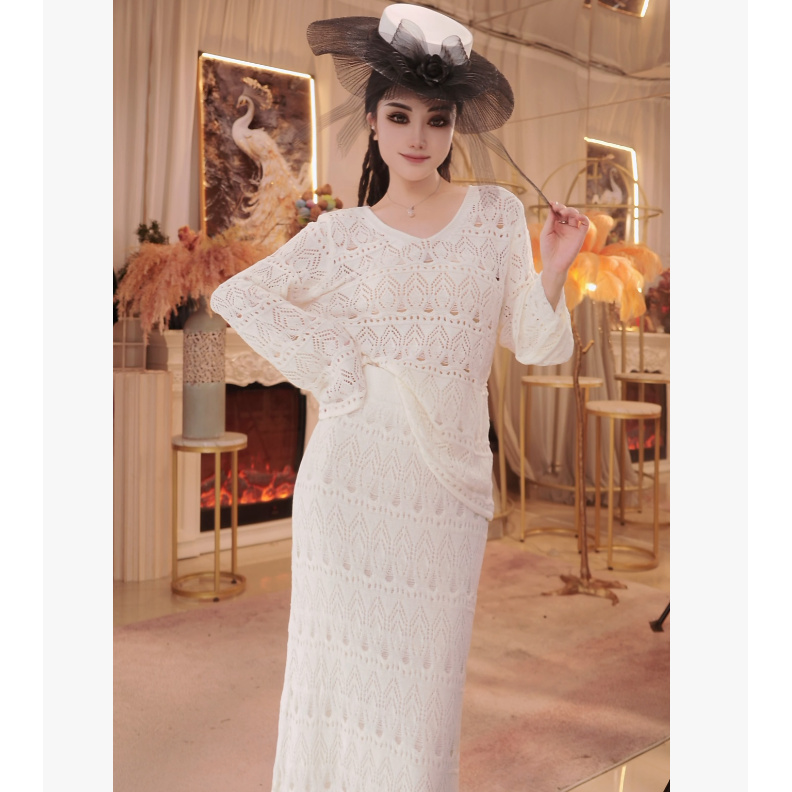 【星姐推荐】星原创高级定制【白泽】设计师款气质轻奢名媛套装