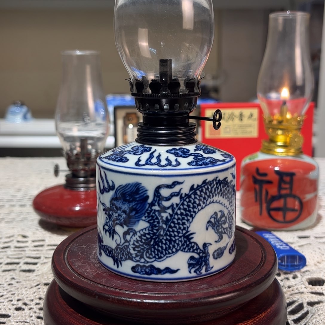 摆件景德镇陶瓷香薰灯