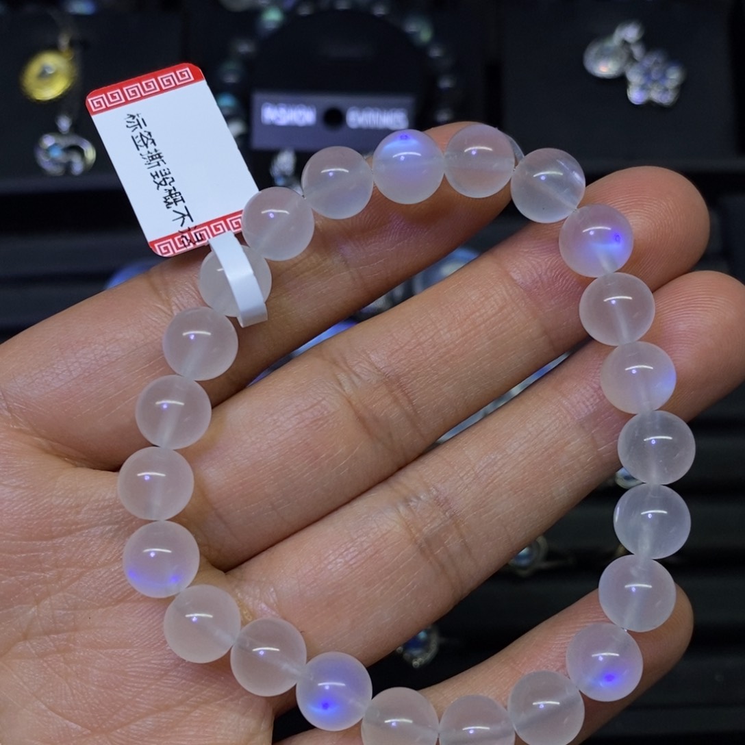 月光石手链未镶嵌橘**子