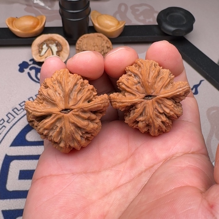 桃核把件山地麦虎41尺1