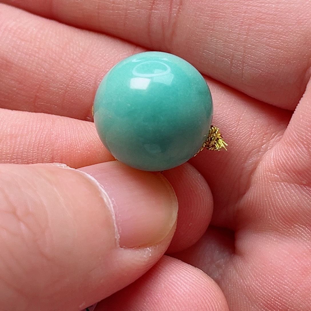 绿松石15.7圆珠未镶嵌