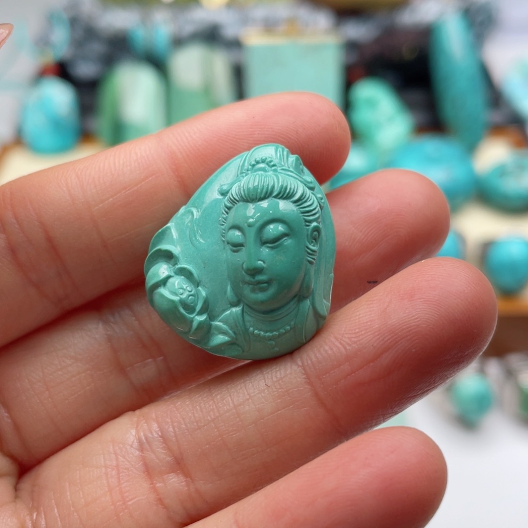 绿松石珠宝奇石未镶嵌