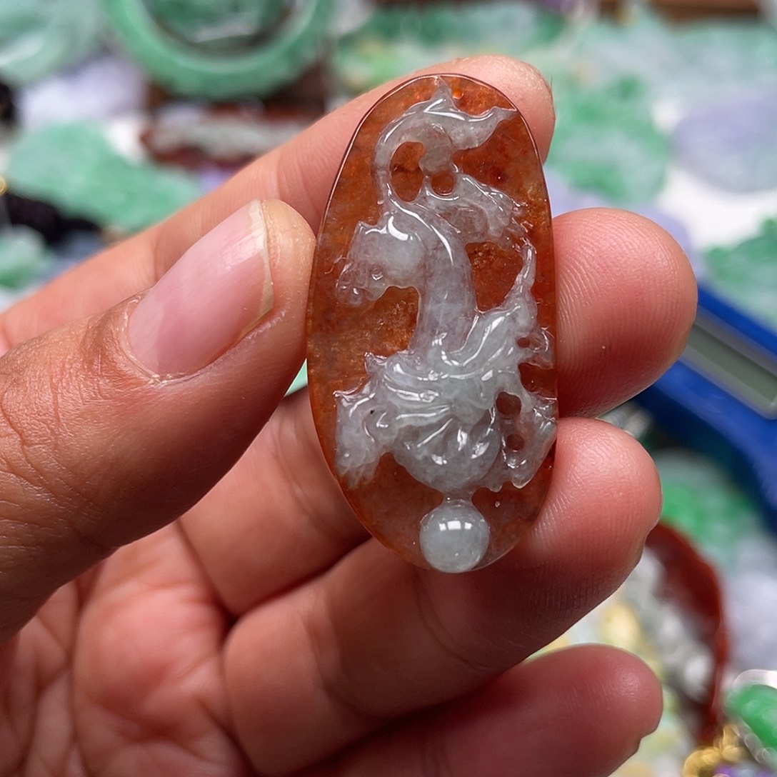 颈饰未镶嵌翡翠翡玉缘翡翠