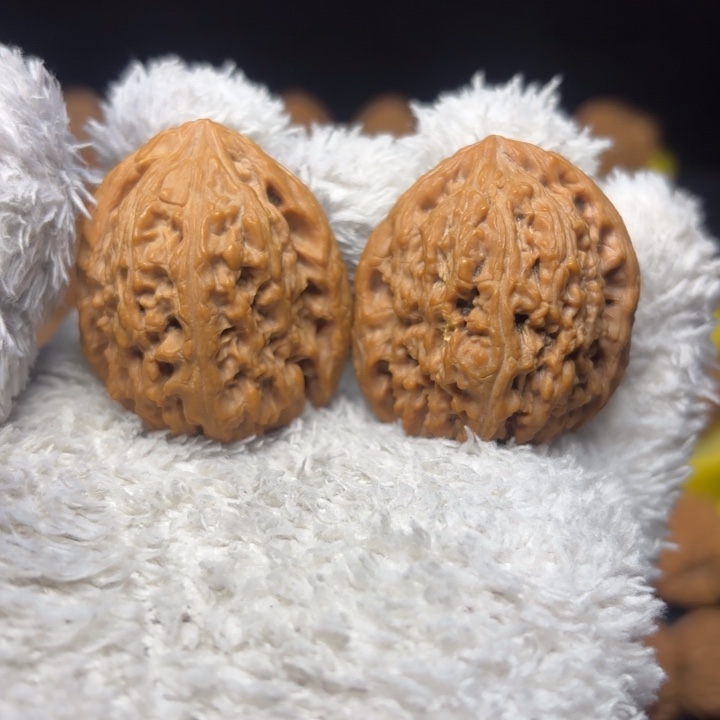 文玩核桃把件凹底蚂蚁拉丝高炮38尺5