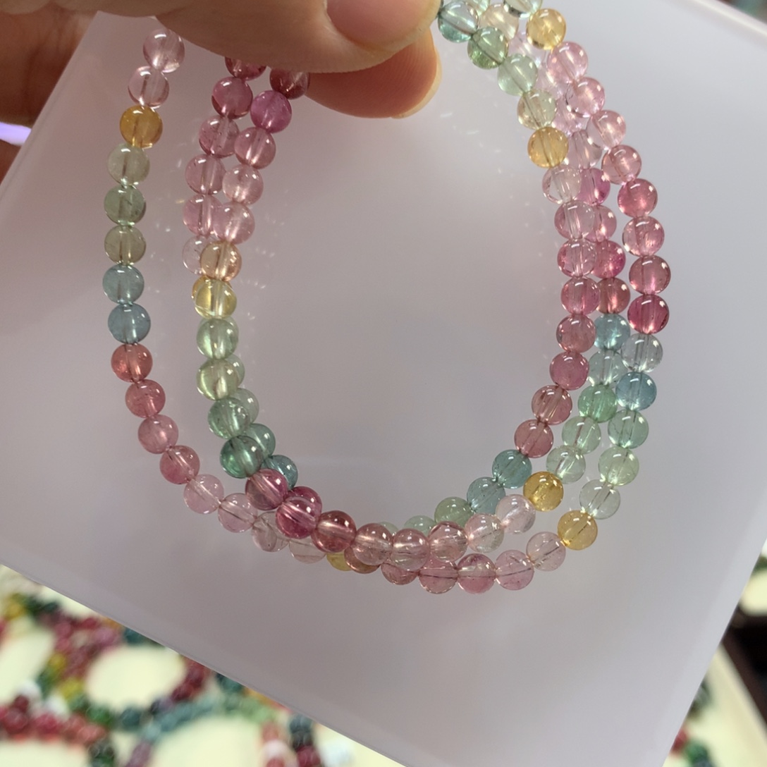 手链碧玺未镶嵌4.6左右