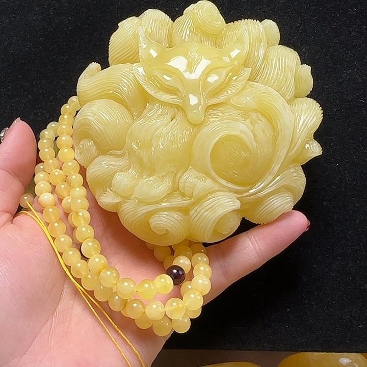 蜜蜡珠宝奇石未镶嵌清**～