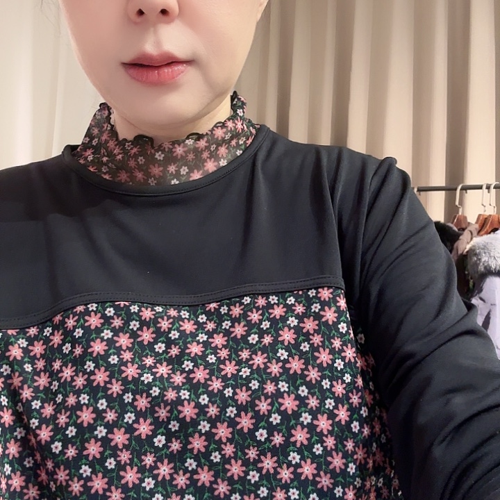 韩国木耳领满花小花衫8