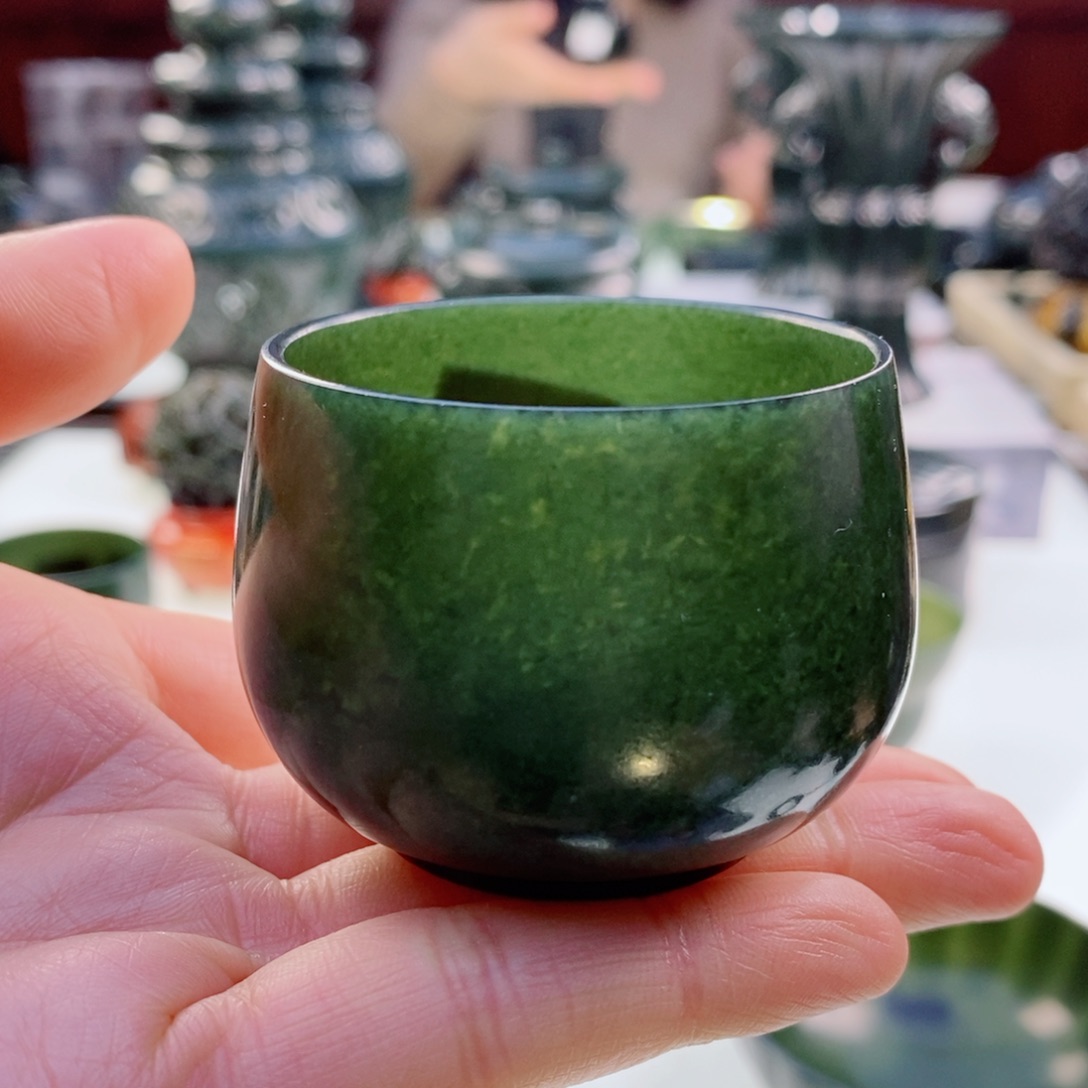 和田玉（青玉）摆件未镶嵌神****?