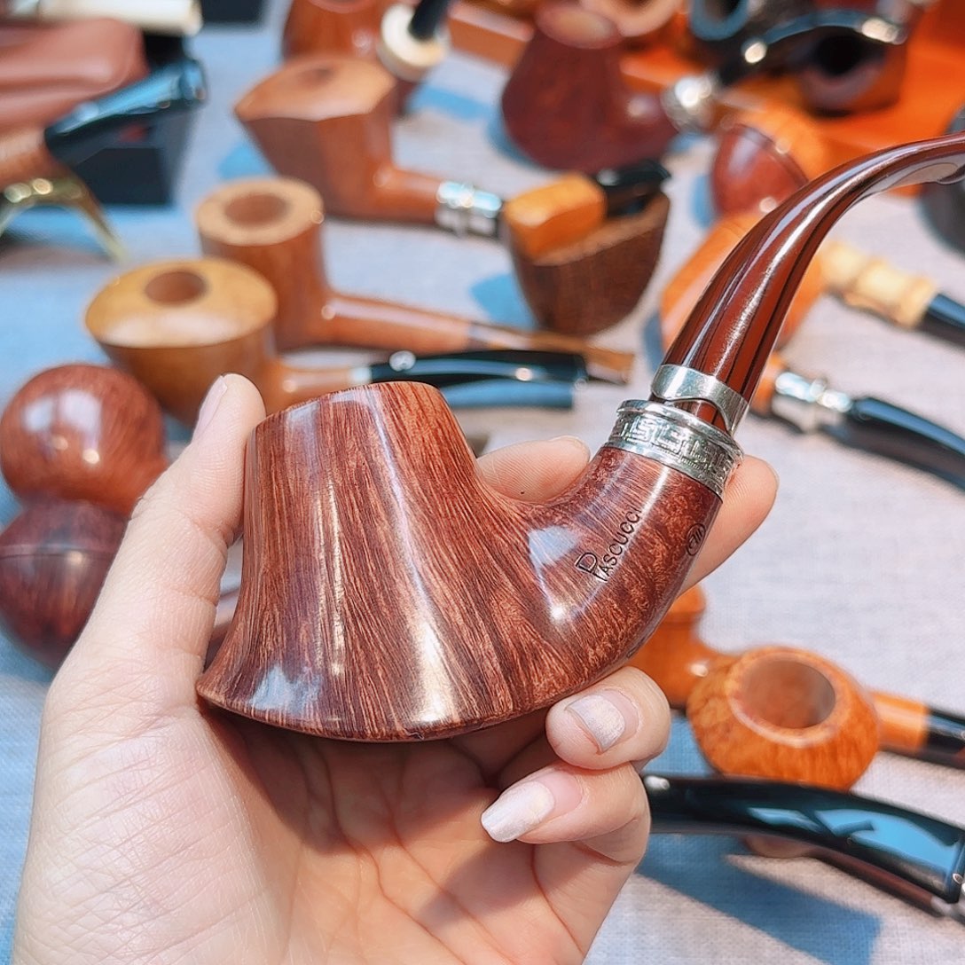 听***雨意大利帕斯库奇石楠木烟斗烟具