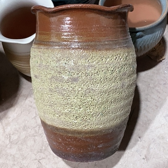 紫砂花盆口19高度29气泡处理