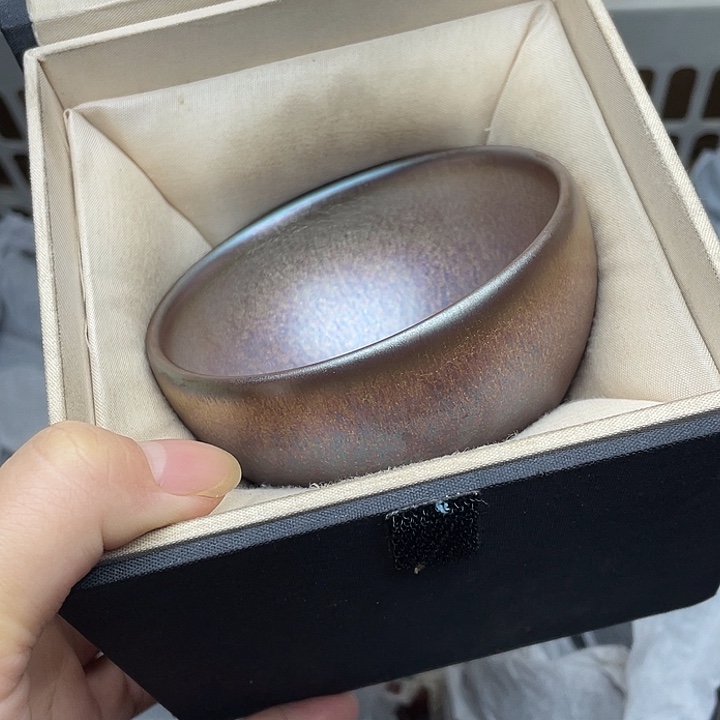 茶盏流光溢彩晚霞钵钵配礼盒