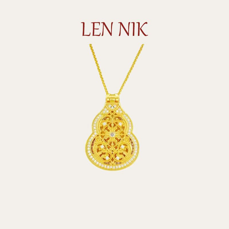 lennik 新国风翻盖葫芦项链毛衣链