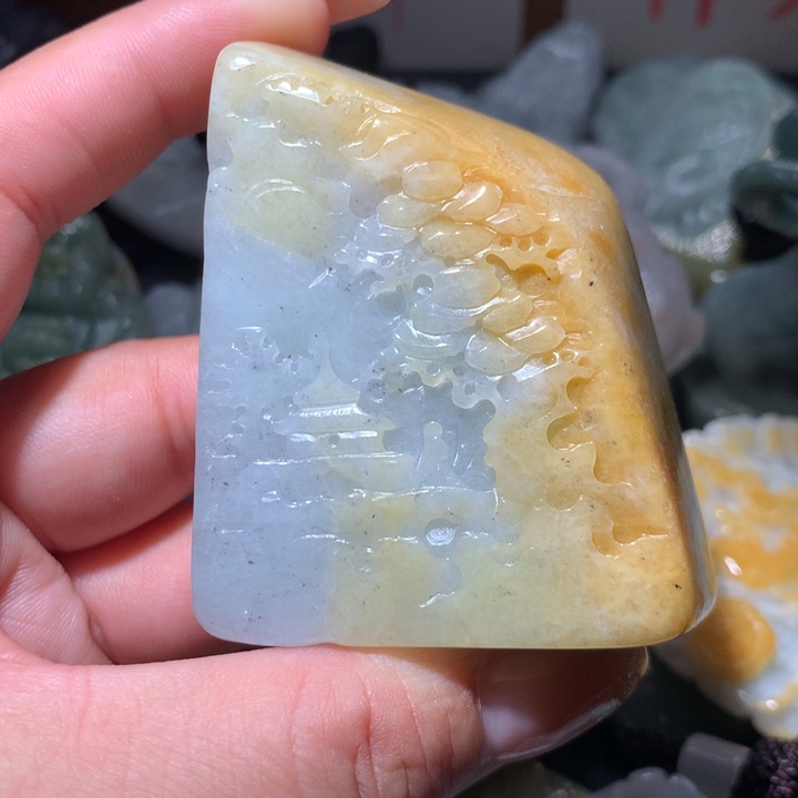 翡翠未镶嵌颈饰保真天然A货翡翠