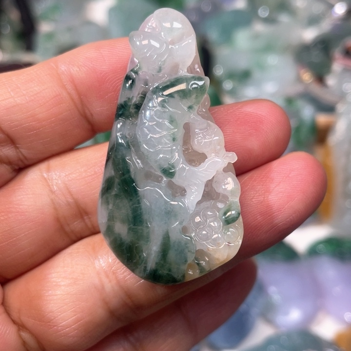 翡翠未镶嵌吊坠(不含链)