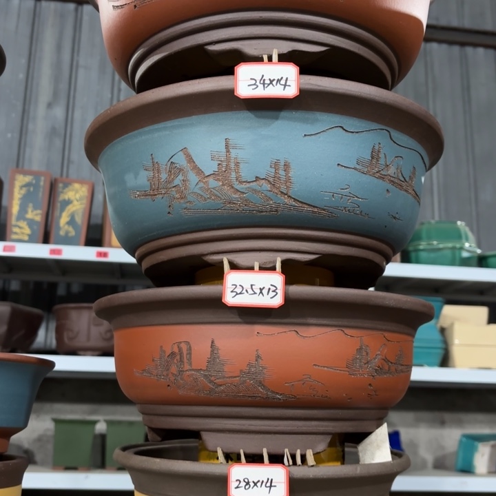 紫砂花盆          100-4