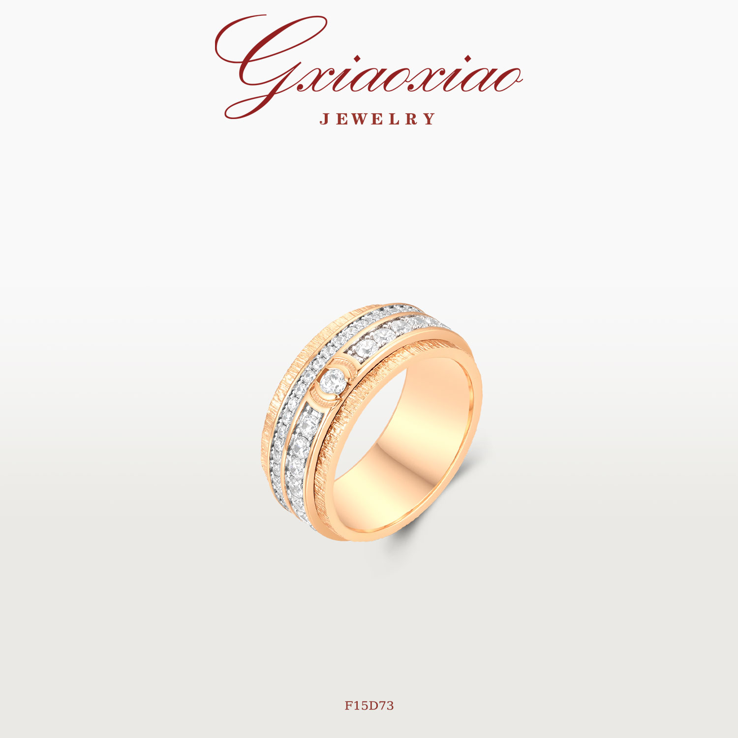 G XIAOXIAO 镀K金 轻奢气质高级感灵动百搭戒指 F15D73