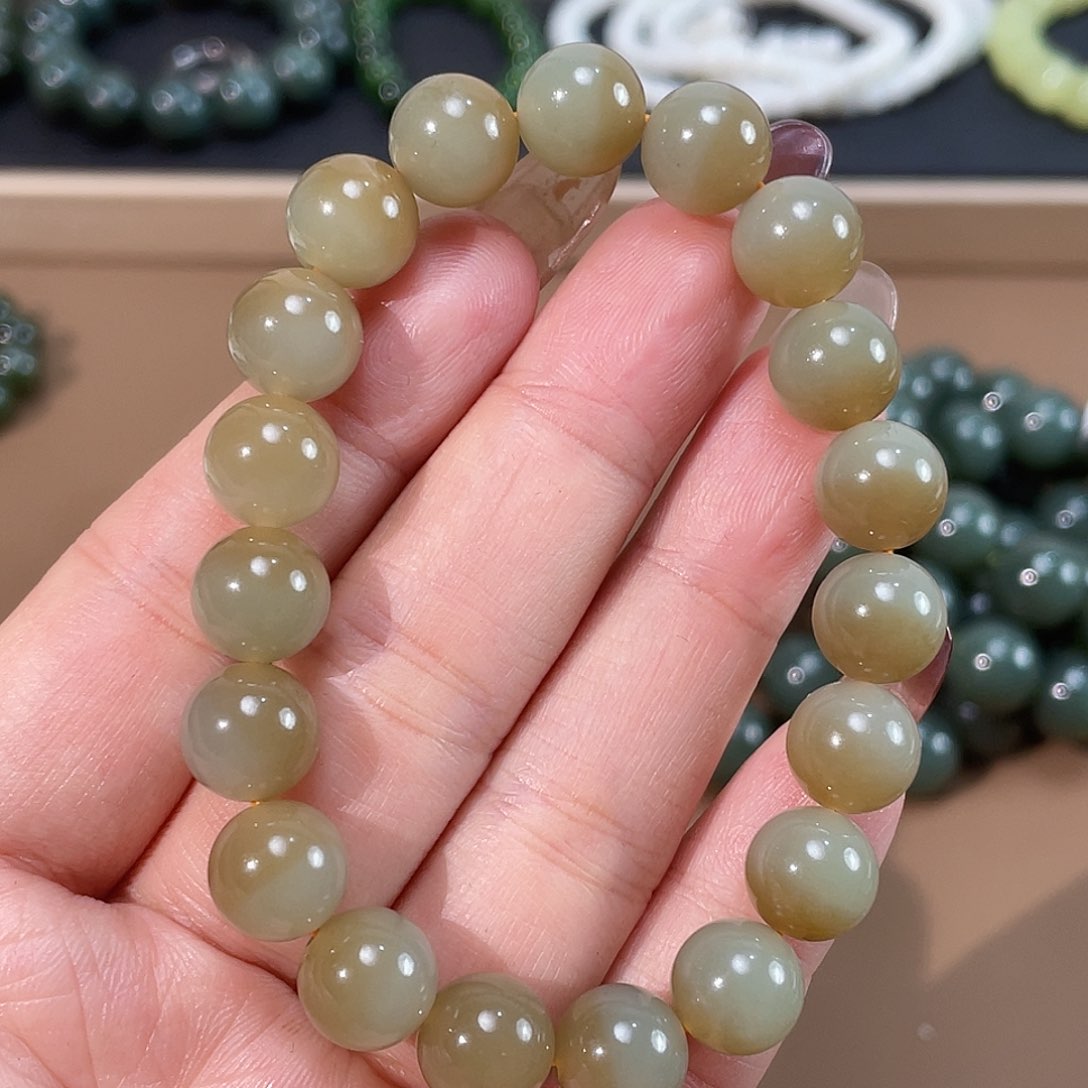 和田玉手链未镶嵌10