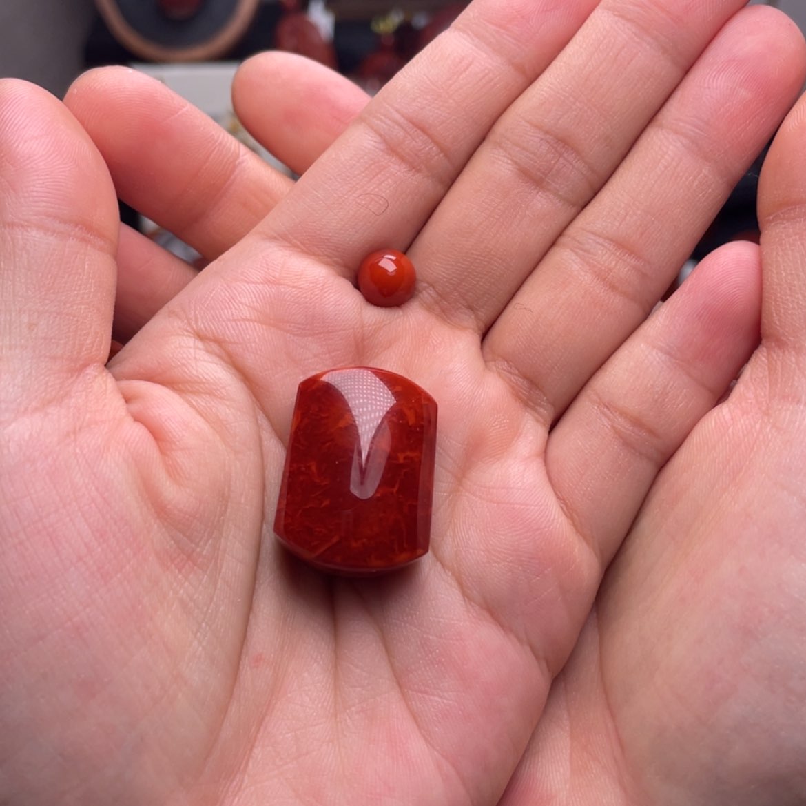 【闪购商品】未镶嵌无事牌吊坠南红玛瑙用****0