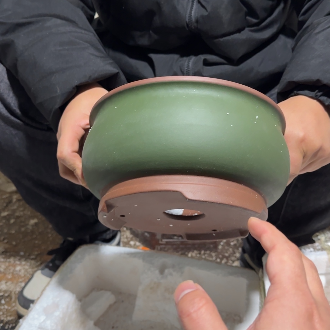 花盆紫砂瑕疵是我最