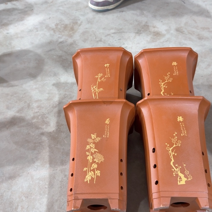 紫砂紫砂花盆口径16/23