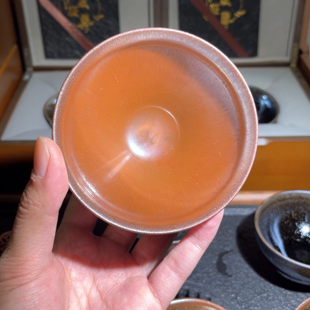 茶盏003 孤品传统龙窑柴烧手工原矿建盏