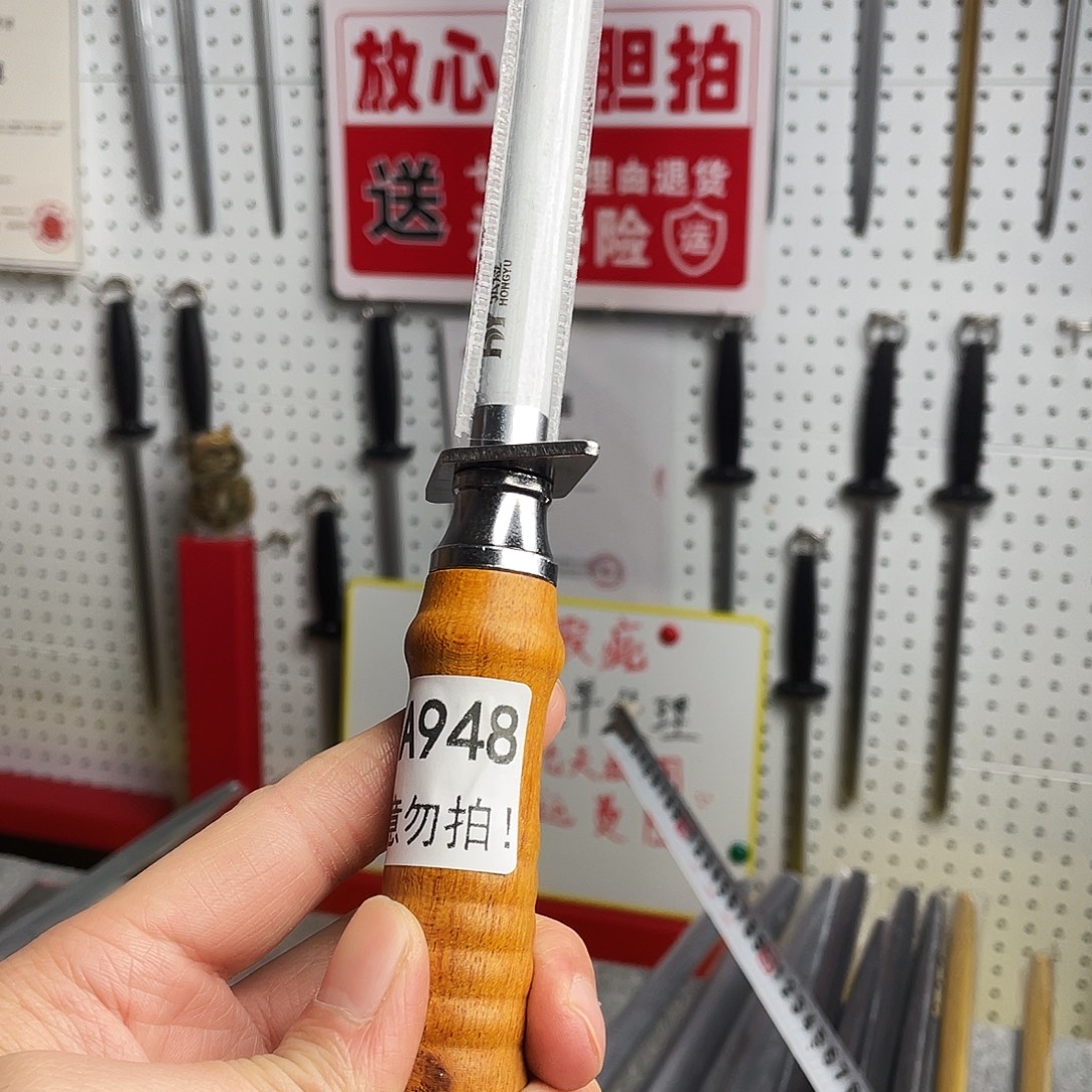 微瑕疵12寸超细纹分体式花梨木手柄——948