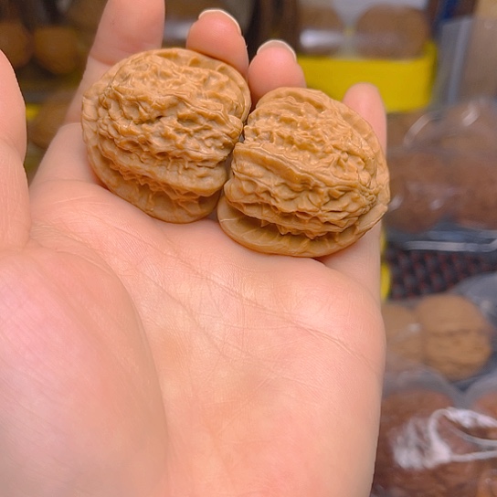 吊坠文玩核桃白狮子