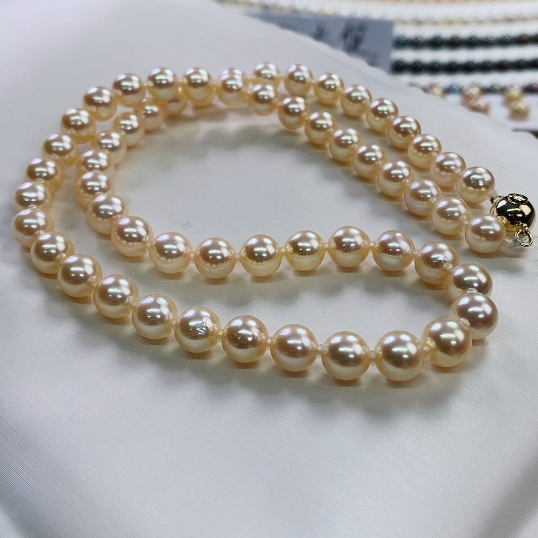 项链未镶嵌海水珍珠7-7.5