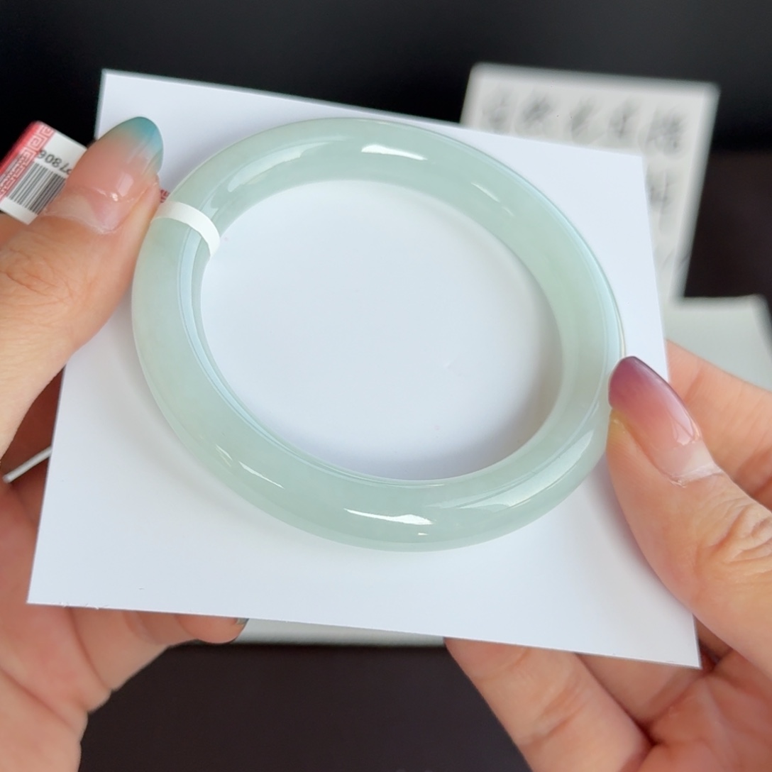 翡翠未镶嵌手镯10号 54.7