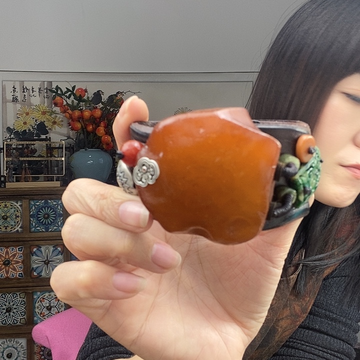 蜜蜡手镯未镶嵌林**姬手镯