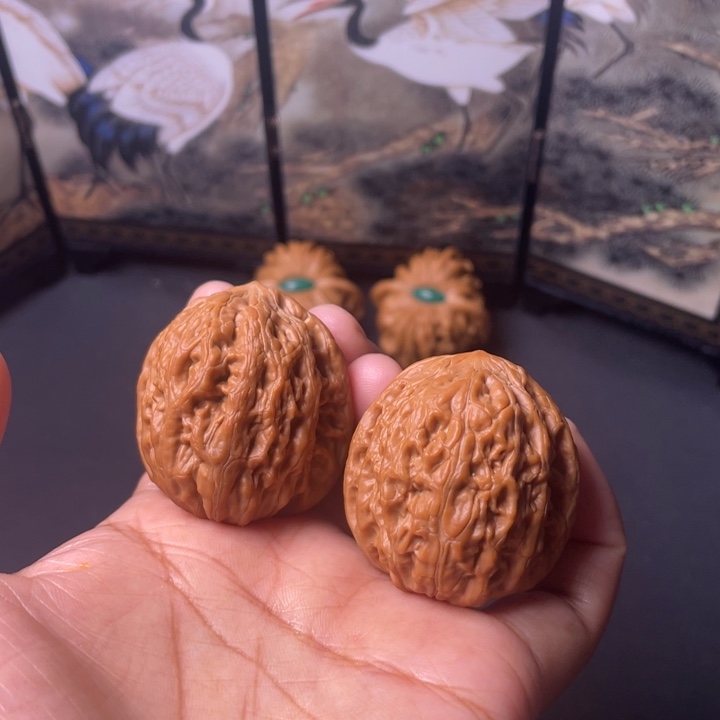 文玩核桃把件36铁锤