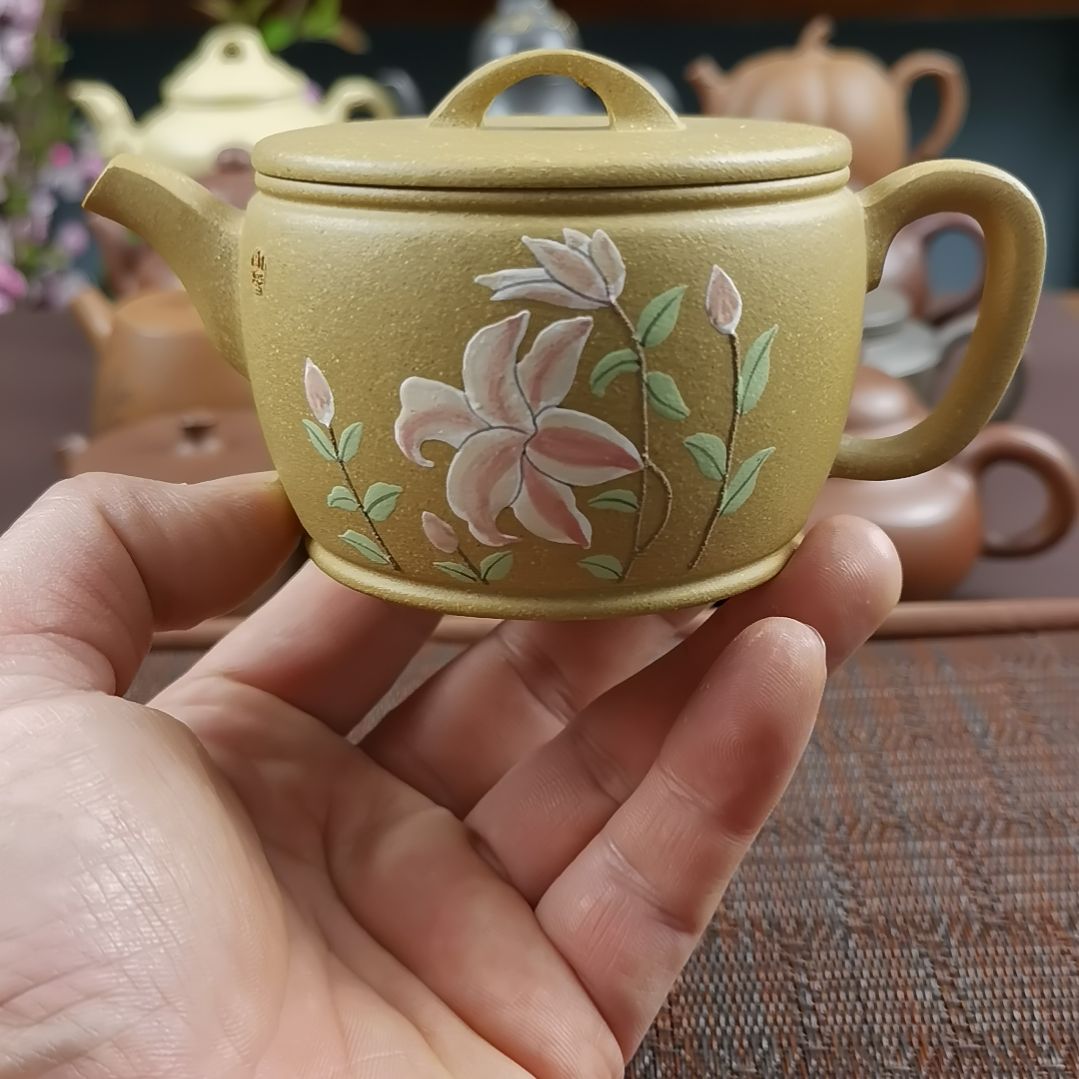 紫砂茶壶黄金段大韵汉瓦220CC