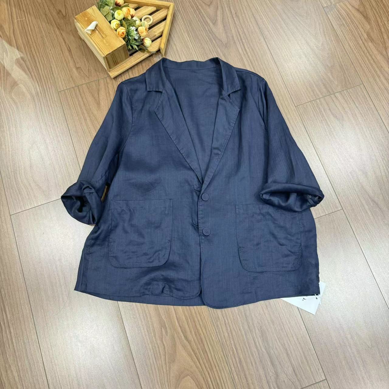 米姗夏季新款气质款麻西服