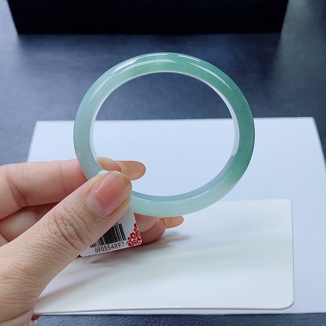 翡翠手镯未镶嵌55.5贵妃