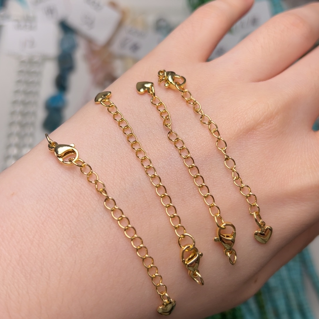 玛瑙/玉髓合金珠宝半成品K436。高保色金色龙虾尾扣10套