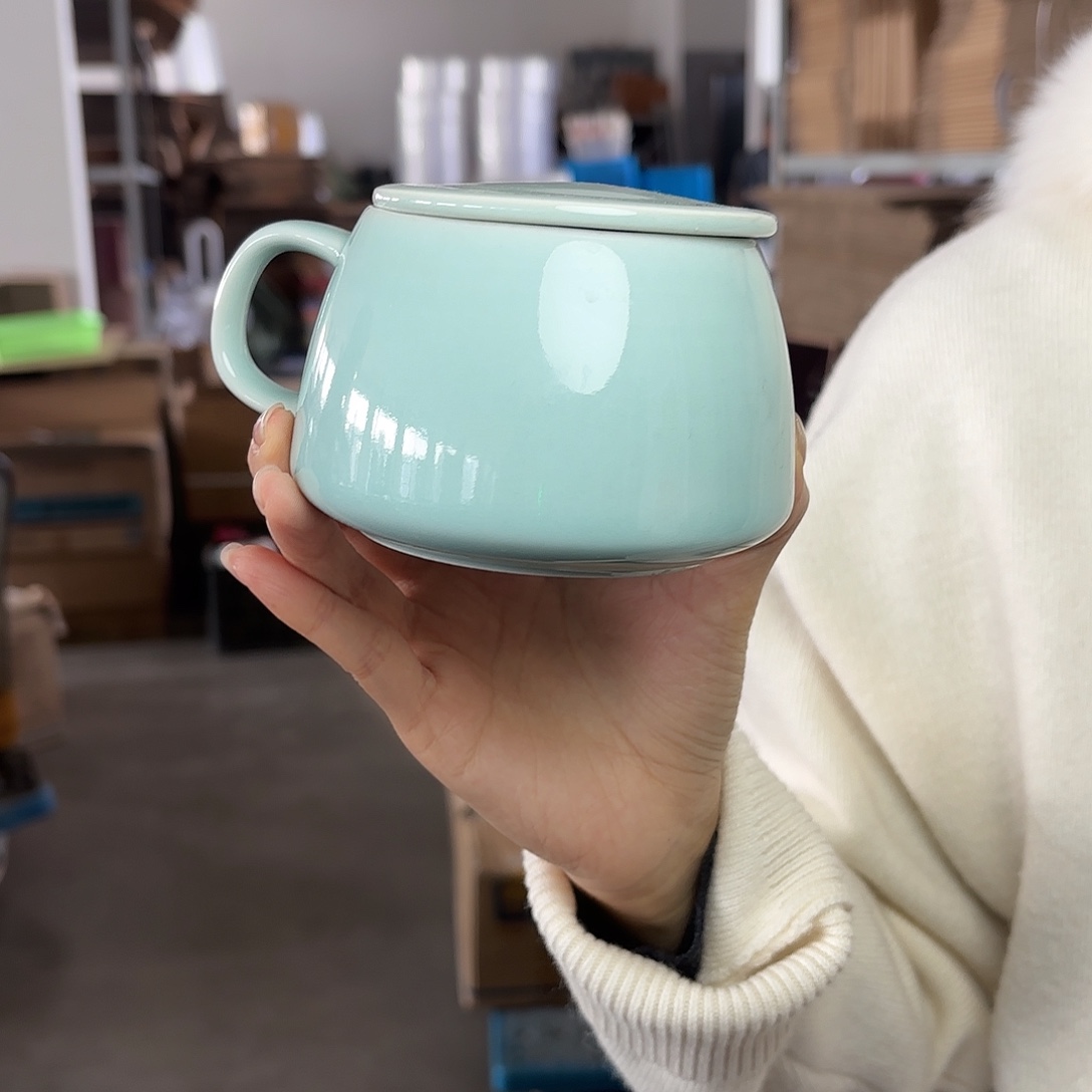 龙泉云间青瓷小米茶器