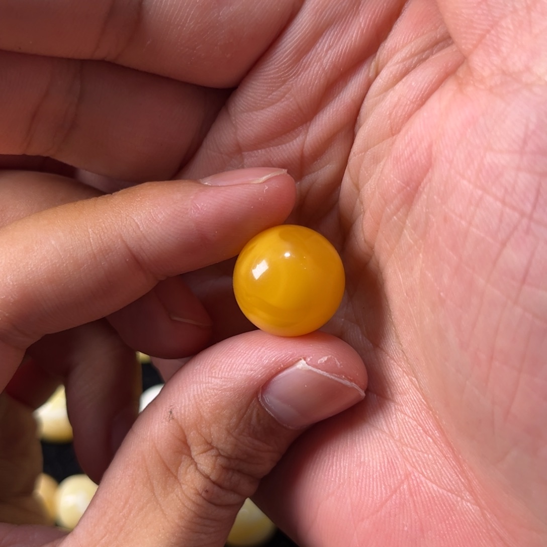 未镶嵌琥珀裸石蜜蜡焦皮料16.5毫米