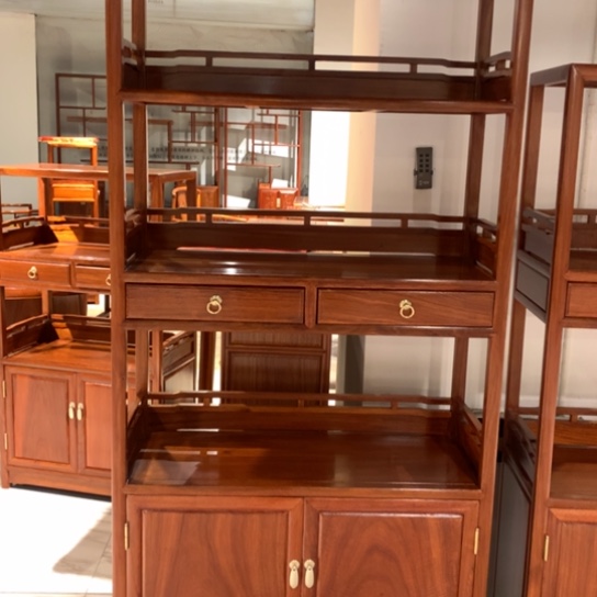 紫檀木类家具雄****3缅花188层架