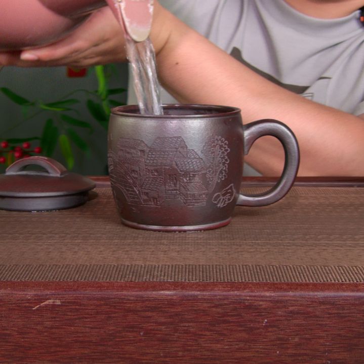 茶杯紫砂高货放漏