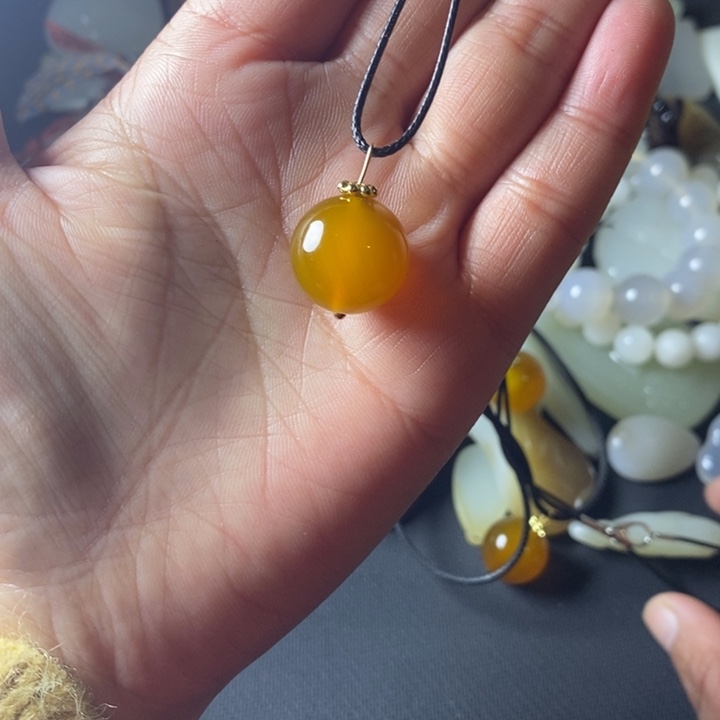 玛瑙/玉髓颈饰合金