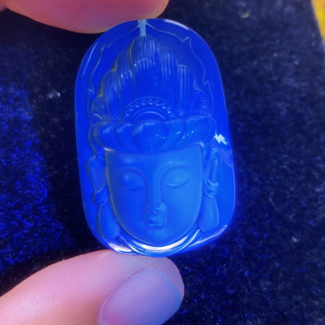 【闪购商品】蓝珀颈饰未镶嵌蓝珀阴雕