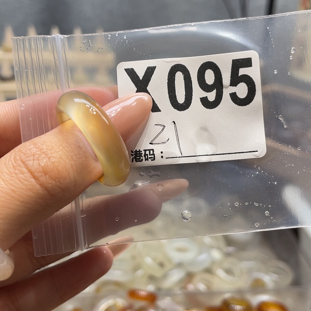 玛瑙/玉髓未镶嵌戒指095