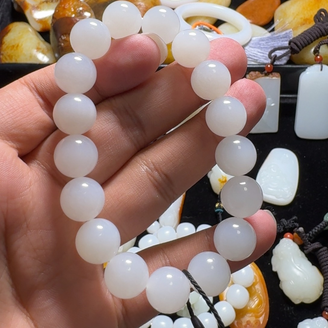 和田玉未镶嵌颈饰