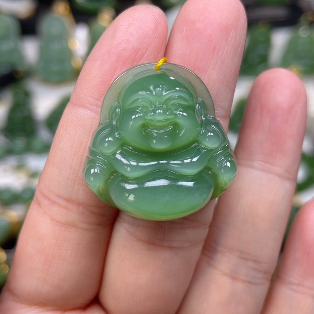 和田玉（碧玉）未镶嵌吊坠(不含链)